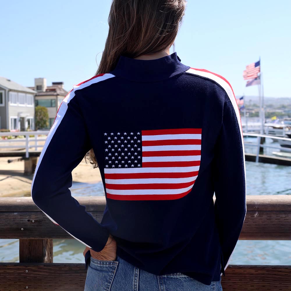 American Flag ¼ Zip