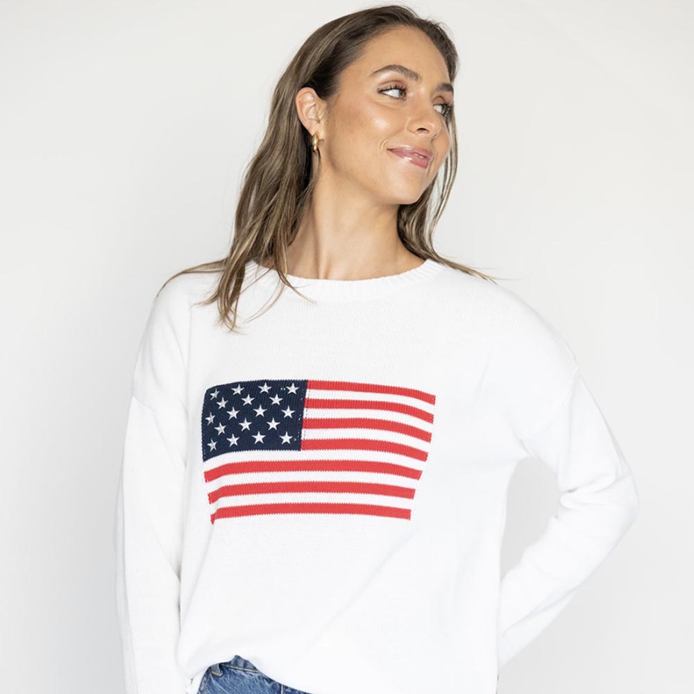 American Flag White